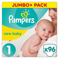 Size 1 Jumbo+ Pack 96 Nappies X893565