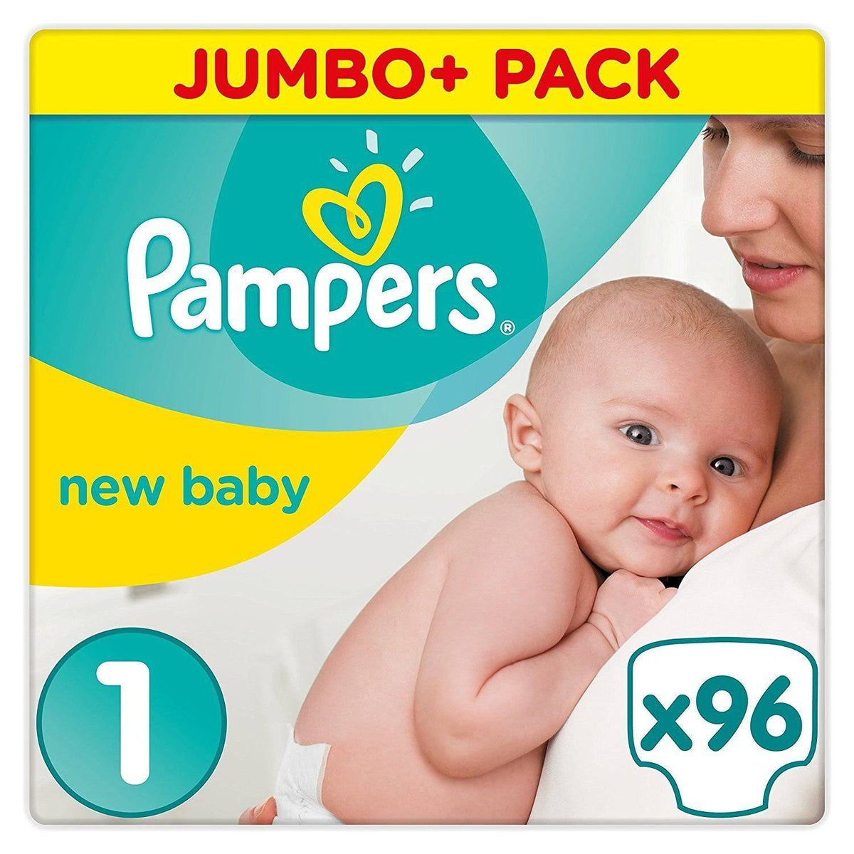 Size 1 Jumbo+ Pack 96 Nappies X893565
