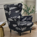 2 Piece Printed Spandex Armchair Slipcovers J23432