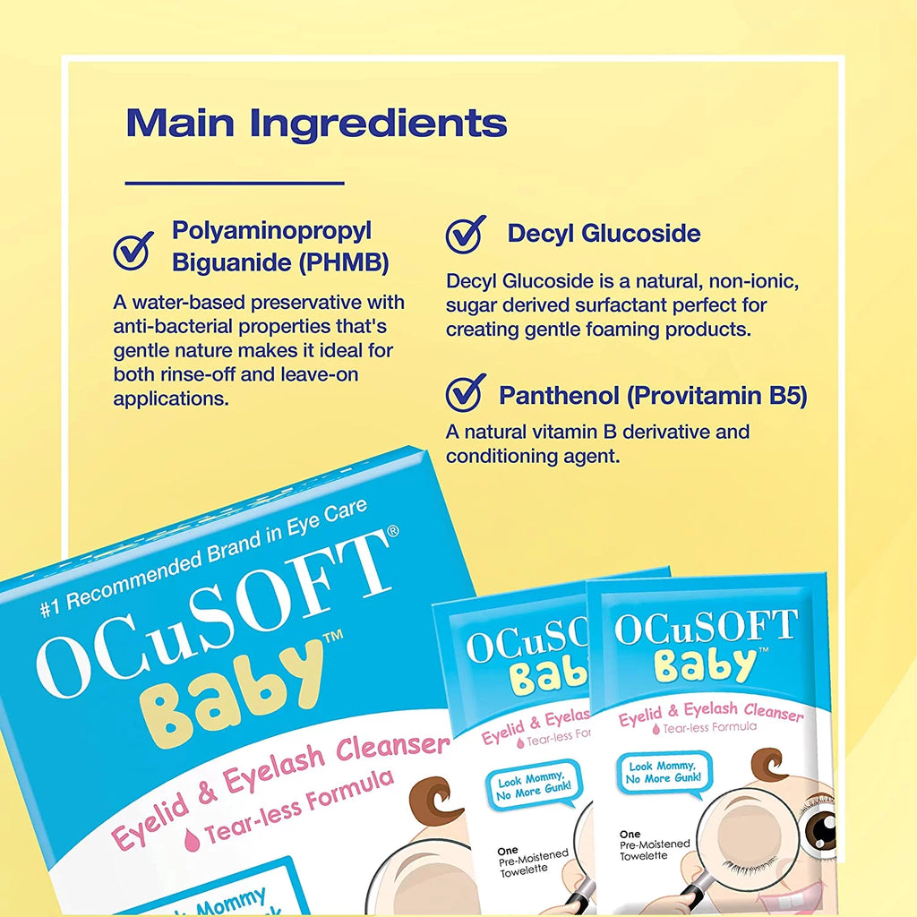 Baby Eyelid Eyelash Cleanser, 20 ct, 3 Pack J3912