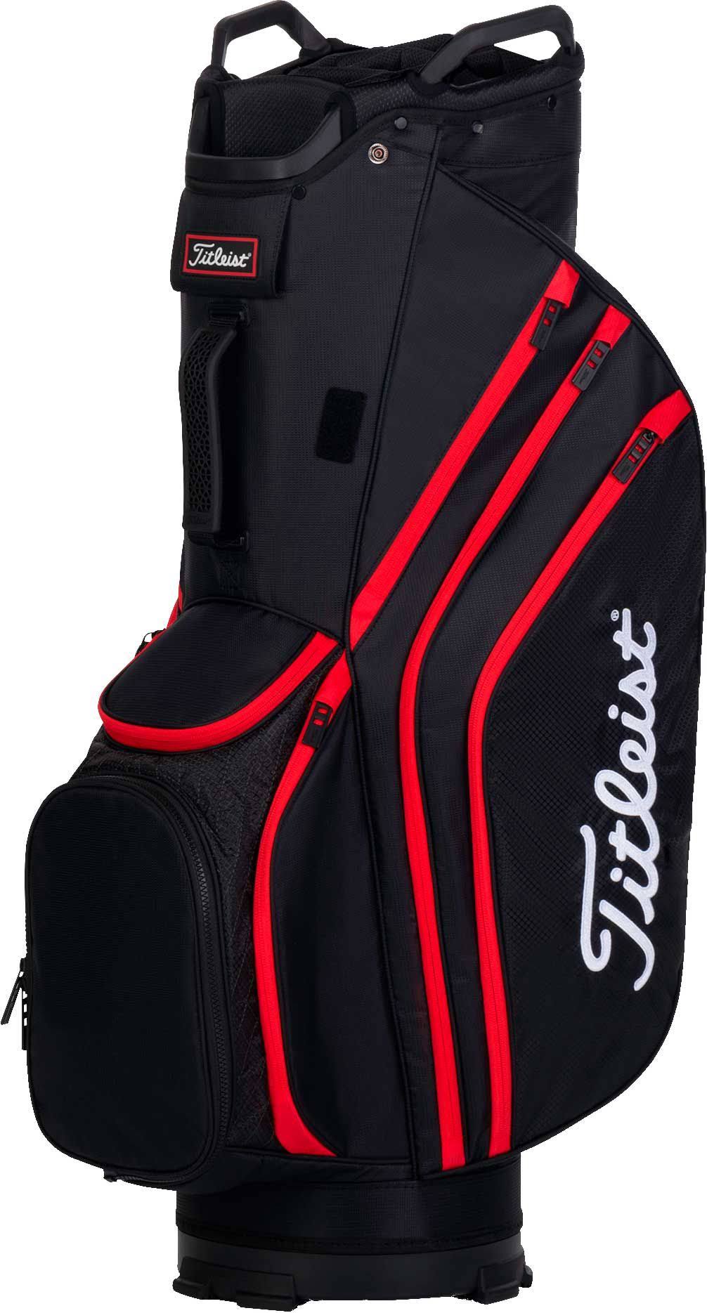 Black/Black/Red Lightweight Golf Bag A614805