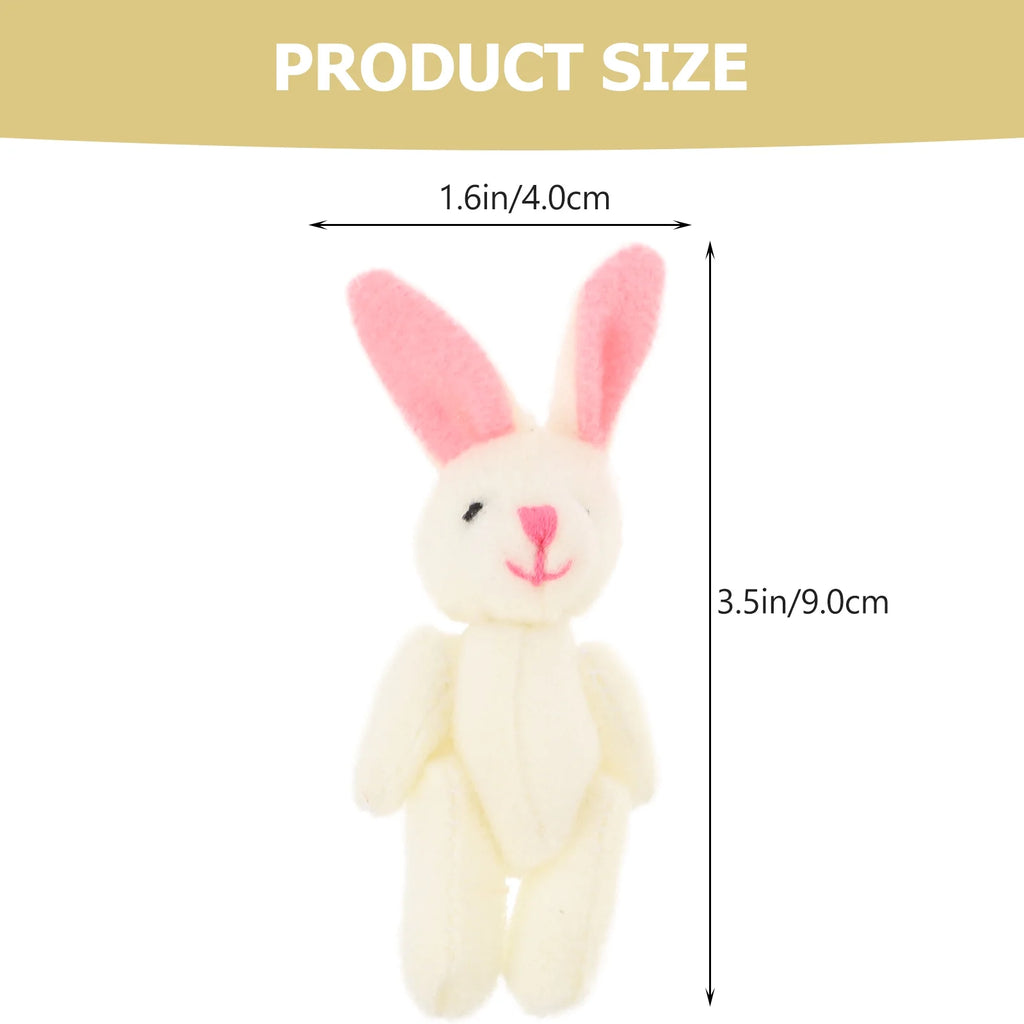 60 Pcs Mini Plush Bunny Stuffed Animal Toys I585