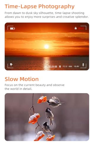 5K Handheld Camera with 3-Axis Gimbal Stabilizer R5985