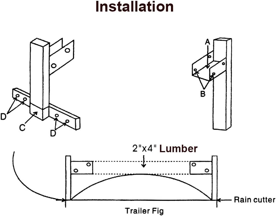 Adjustable Aluminum Roof Ladder Rack Bracket Kit O7356