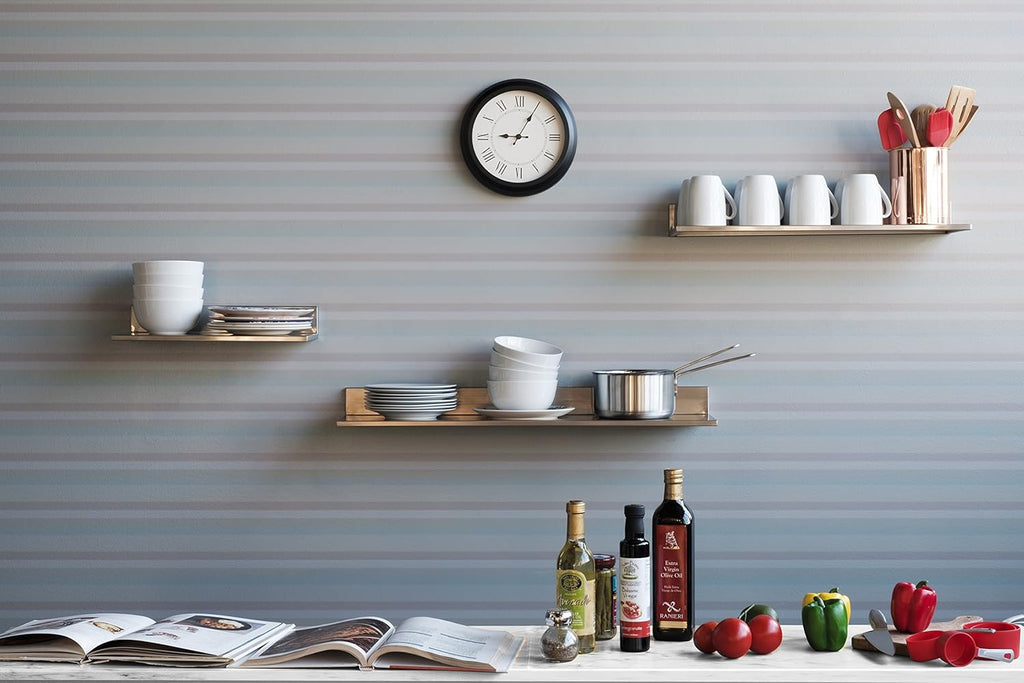 Stainless Steel Wall Shelf Set of 2 U33807