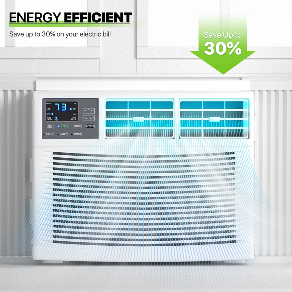 8,000 BTU Smart WIFI Window Air Conditioner White V857828