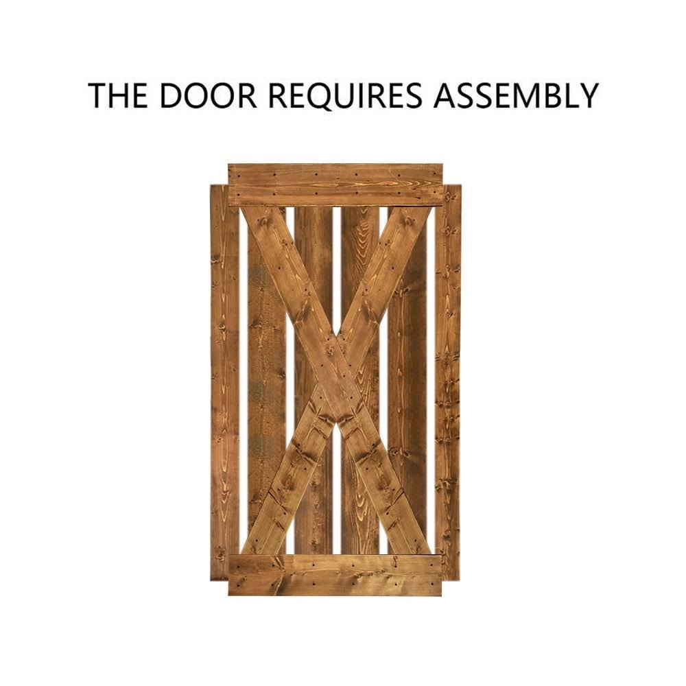 Solid Knotty Pine Wood Interior Sliding Barn Door Slab Z5466