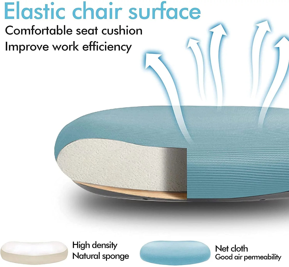Black Ergonomic Office Chair with Lumbar Support W235
