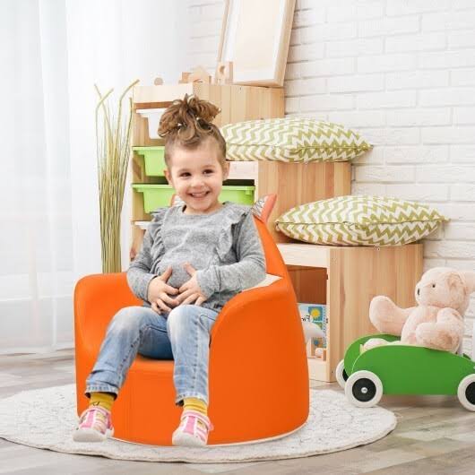 Blue Kids Cartoon Sofa Armchair Couch N482