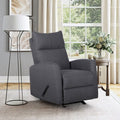 Fabric Rocker Recliner Chair Steel Glider W4894