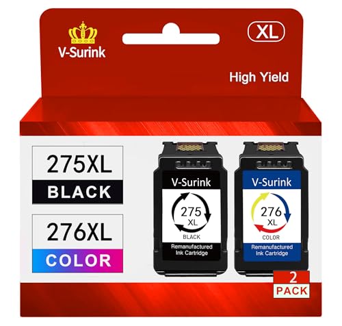 275XL 276XL Ink Cartridges (1 Black, 1 Tri-Color) M67296