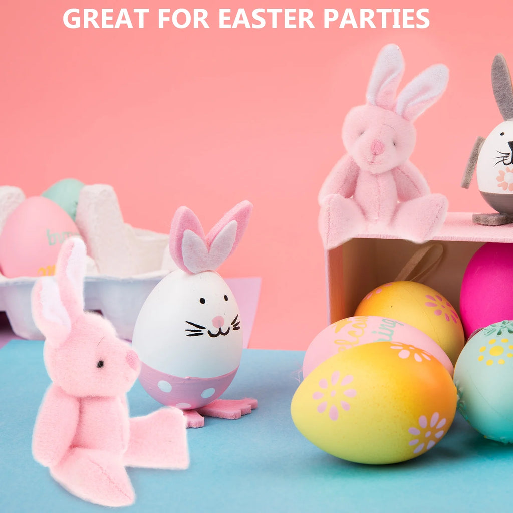 60 Pcs Mini Plush Bunny Stuffed Animal Toys I585