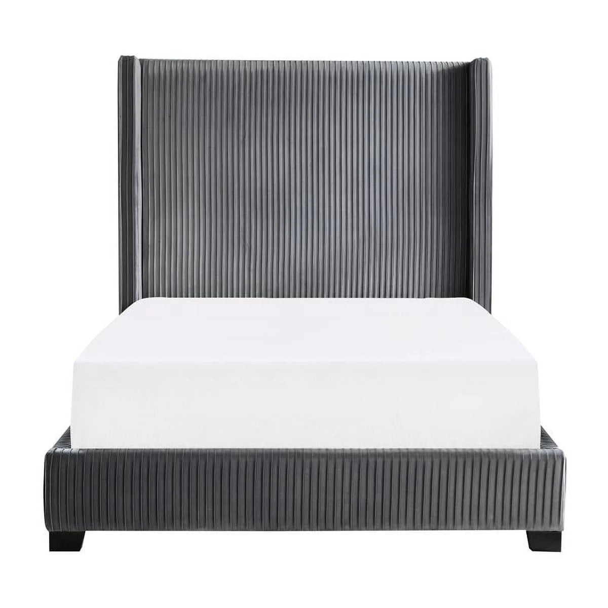 Velvet Full Upholstered Bed Y865992