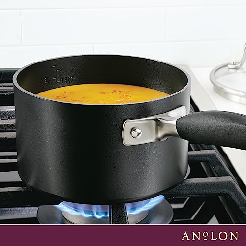 2 Quart Hard Anodized Nonstick Saucepan with Lid X343036
