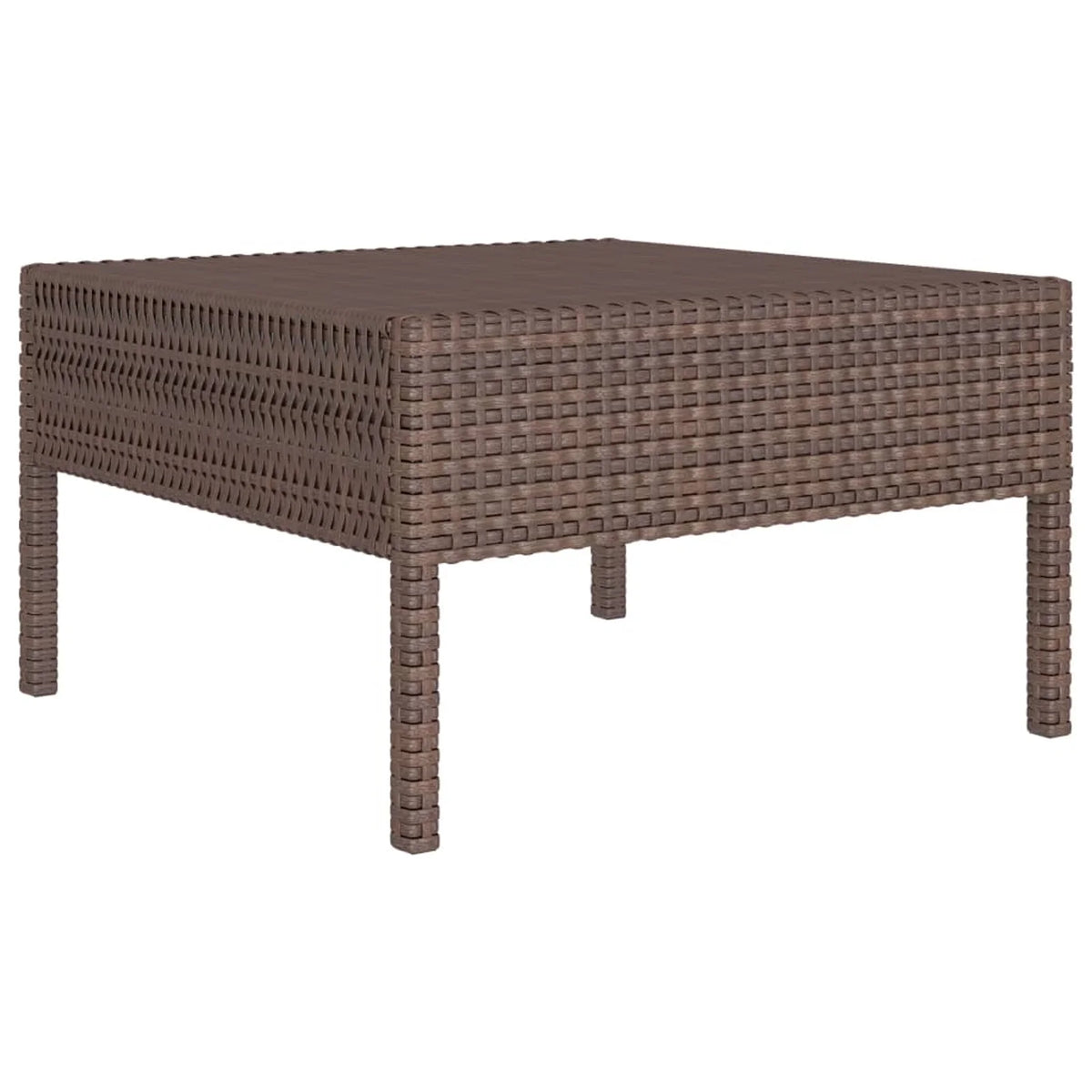 3 Piece Poly Rattan Outdoor Sectional Sofa Set with Cushions Steel Frame H19718