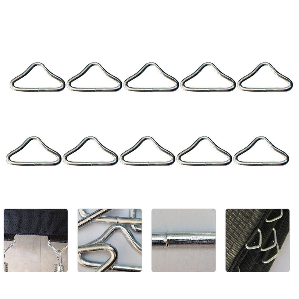 20pcs Trampoline Jumping Bed Bungee Mesh Cloth Buckle Triangle Ring Parts L864