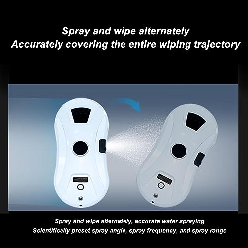 Remote Control Window Cleaning Robot with 8 Cloth, 2800Pa Suction Power J917627