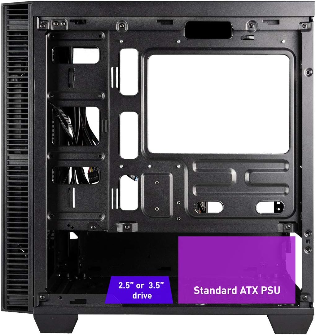 Micro ATX Gaming Desktop Case with Tempered Glass Door R897