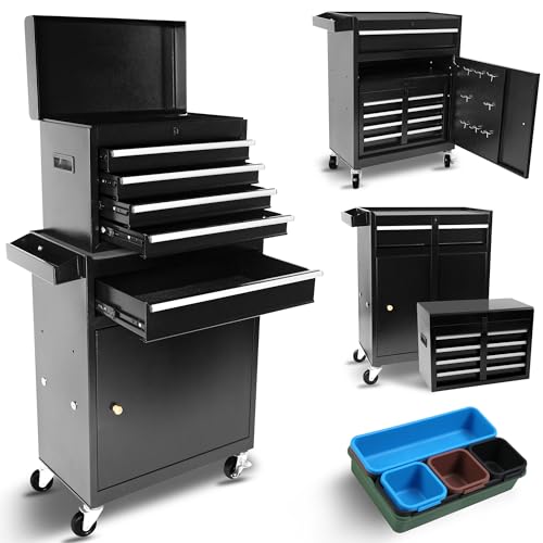 5-Drawer Rolling Tool Chest with Detachable Top Tool Box S233116