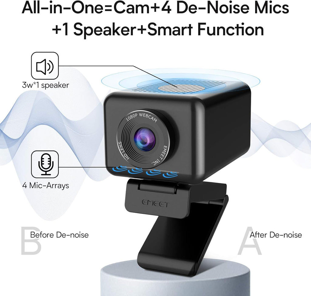 1080P Webcam with Speaker and Mics S2160