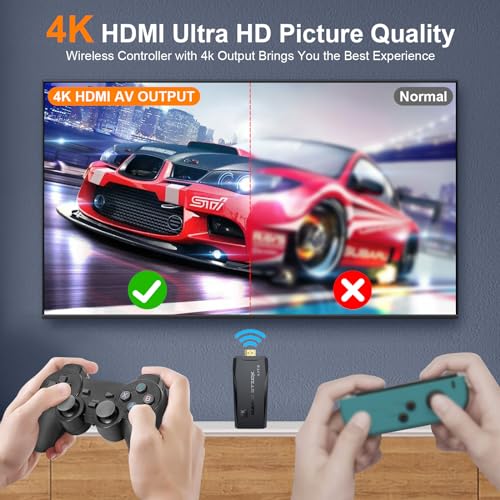 Retro Gaming Console with 15 Built-In Emulators 4K HDMI Output Q662