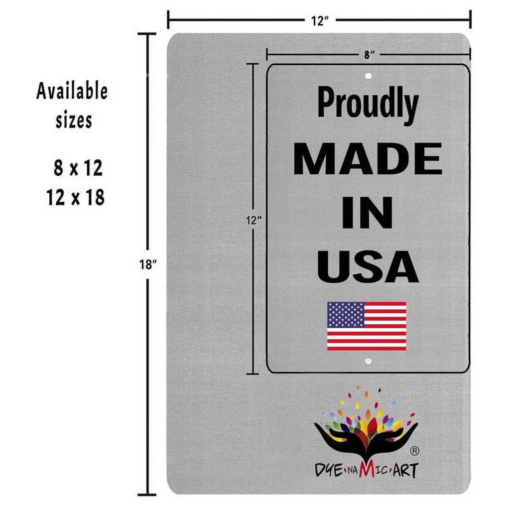 Yellow Aluminum Metal Sign D68704