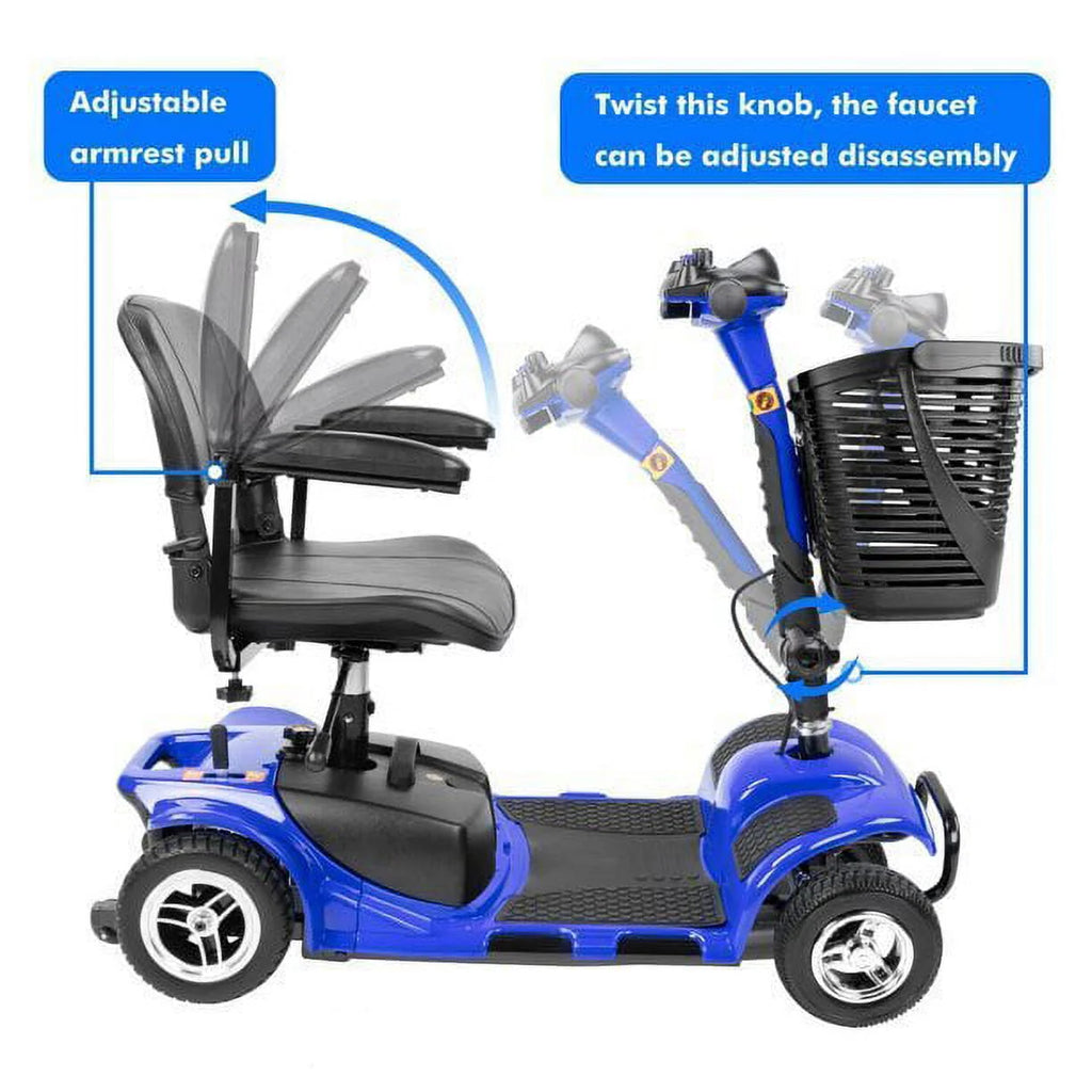 4 Wheel Folding Electric Mobility Scooter R606