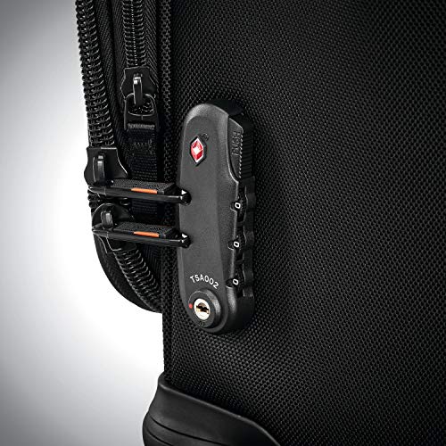 Black Carry-On 21-Inch Expandable Softside Luggage with Spinner Wheels T22898