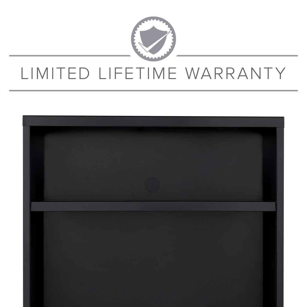 36 Inch Wide 3 Drawer Metal Lateral File Cabinet Black L60966