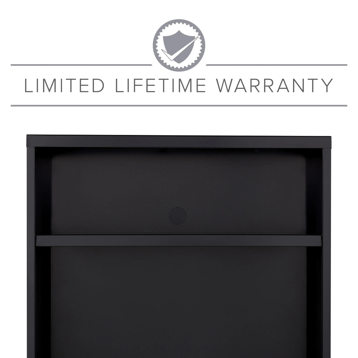 36 Inch Wide 3 Drawer Metal Lateral File Cabinet Black L60966