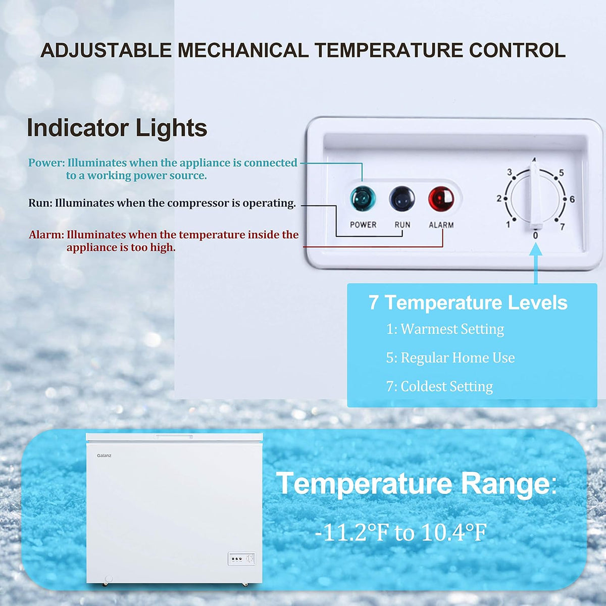 White 7.0 Cu Ft Chest Freezer R849