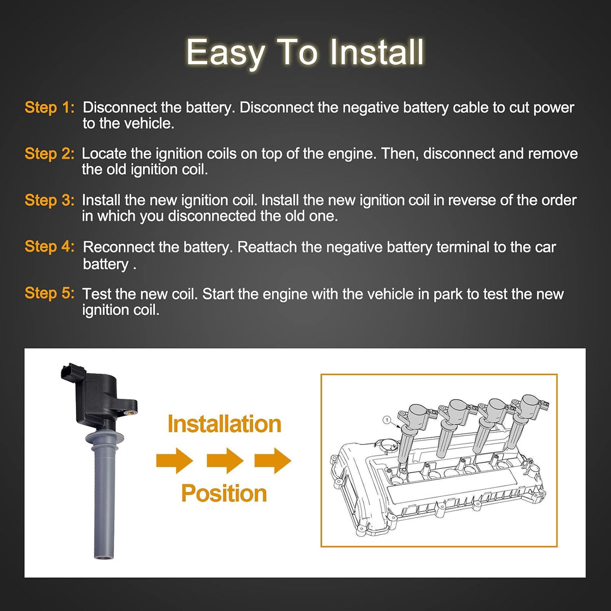 Ignition Coil Pack V6 3.0L Pack of 2 U647