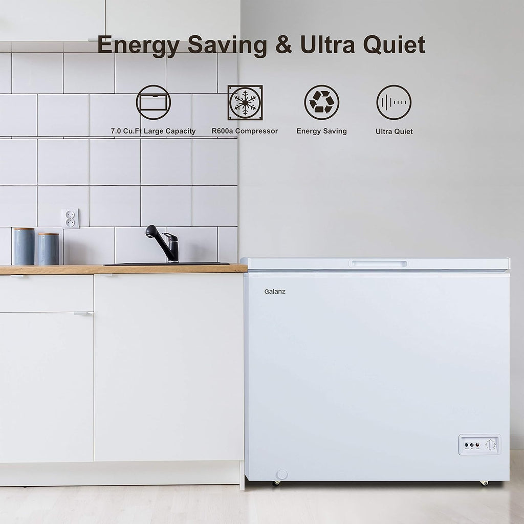 White 7.0 Cu Ft Chest Freezer R849