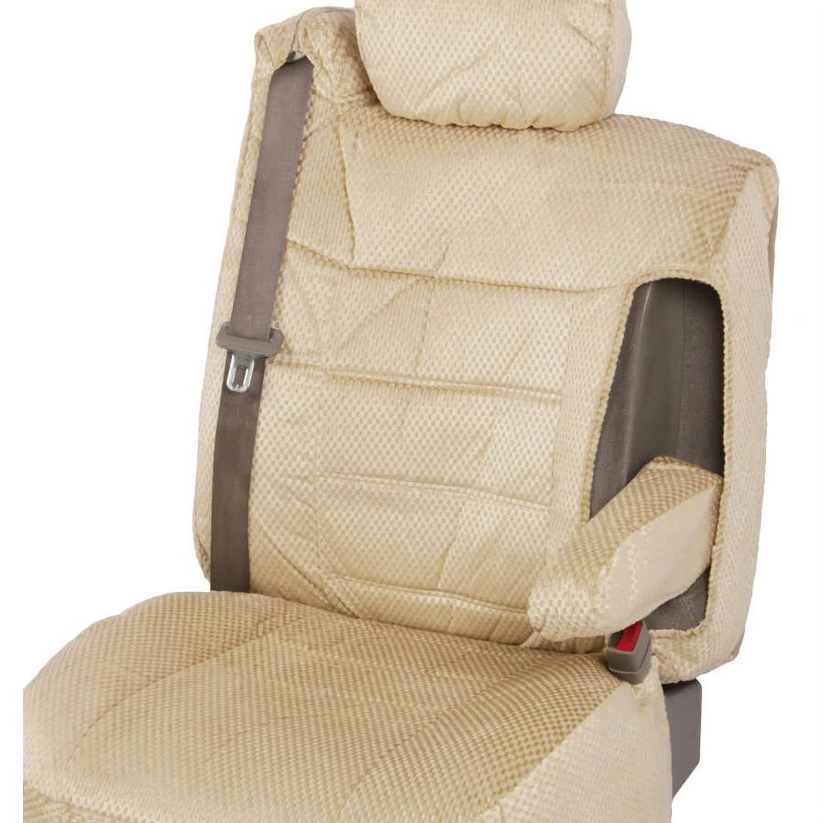 Pickup Truck Seat Covers with Arm Rest and Built In Seat Belt J63911