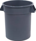 Gray 20 Gallon Round Waste Container Q54676