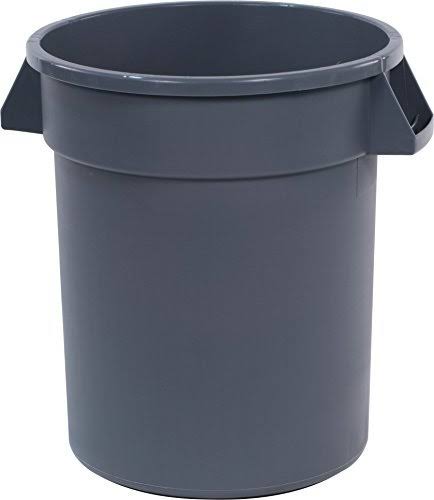 Gray 20 Gallon Round Waste Container Q54676