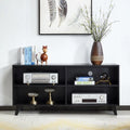 Black 52 Inch Wooden Storage Cabinet F10447