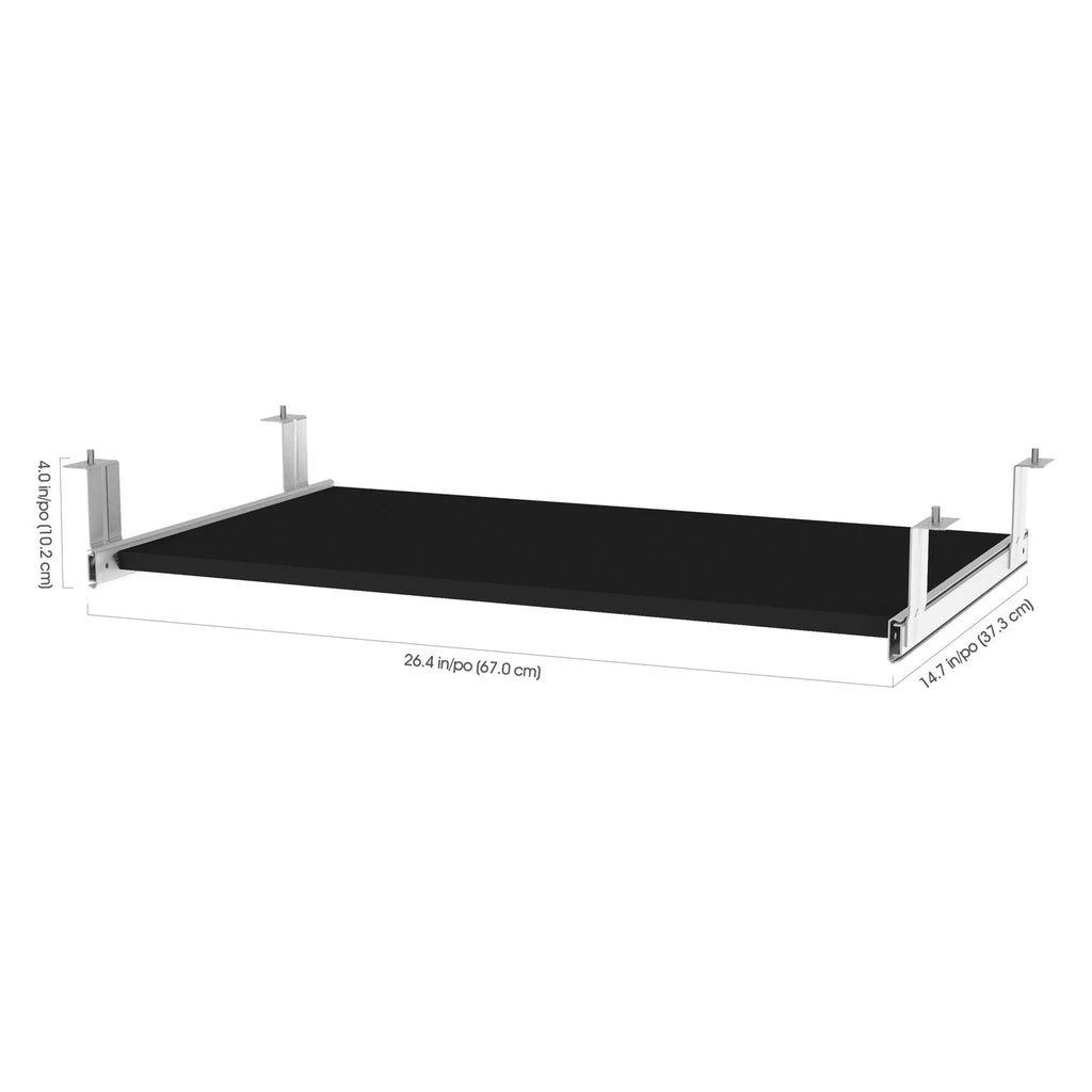 L Desk with 4 Door Hutch N477