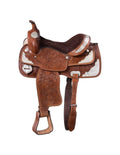 Miniature Western Saddle with Silver Accents T648