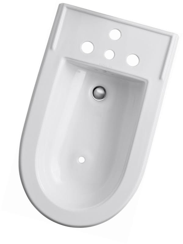 White Vertical Spray Bidet E15386