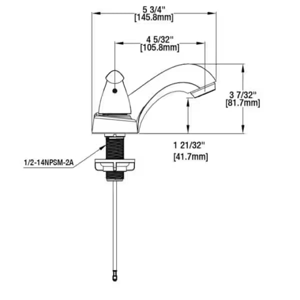 4 in. Centerset Double Handle Low-Arc Bathroom Faucet Brushed Nickel J6432