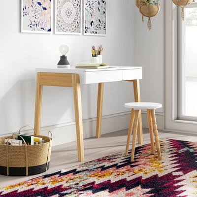 White Kids Desk F373