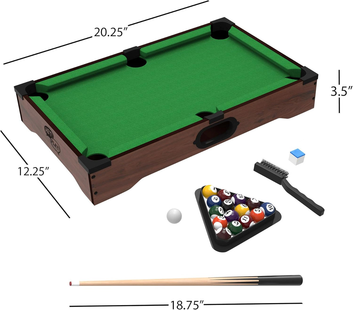 20-Inch Portable Tabletop Billiards Game Y1236