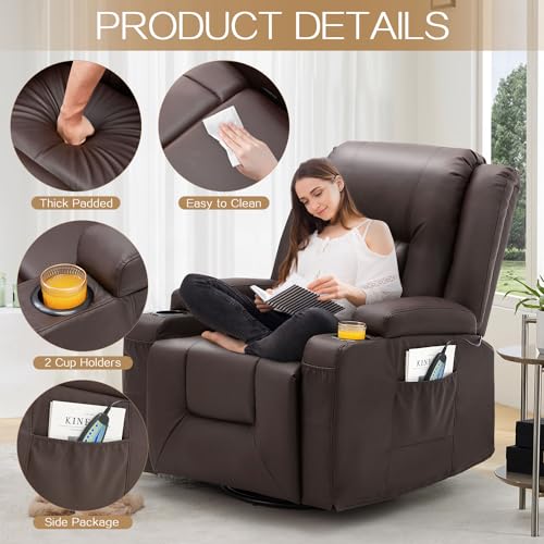 3 Pieces Black Leather Recliner Sofa Set Y7917