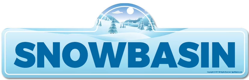 Street Sign for Ski Lodge Cabin Mountain House B4940