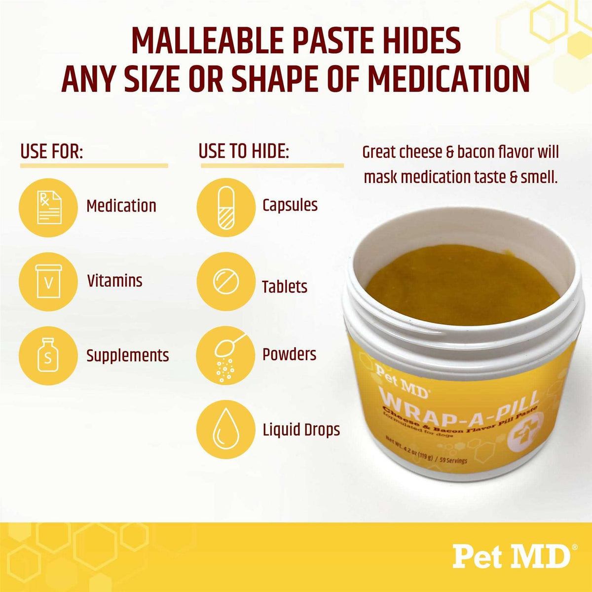 Cheese & Bacon Flavor Pill Paste for Dogs M27425