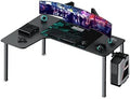L-Shaped Computer Desk with Large Mouse Pad & Cable Management V59328