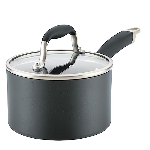 2 Quart Hard Anodized Nonstick Saucepan with Lid X343036