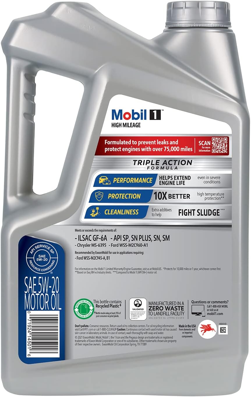 5W-20 Full Synthetic Motor Oil 5 Quart (Pack of 2) H21685