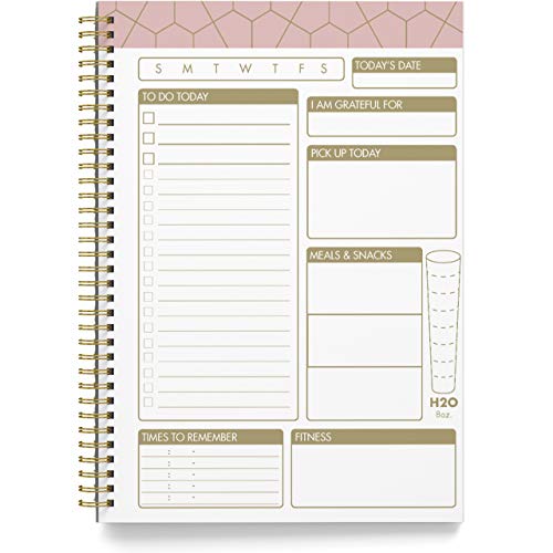 Blue Gold Geometrics Undated To Do List Notebook H63640